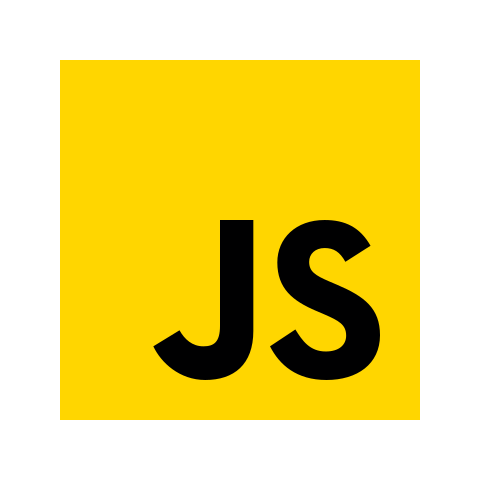 An image of the JavaScript logo.