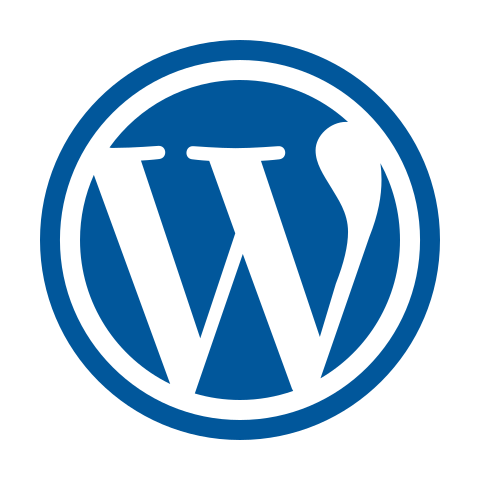 An image of the WordPress logo.